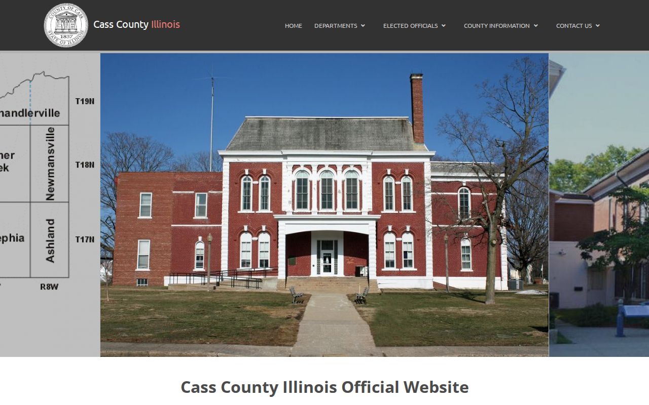 Cass County official municipal police contact map for arrest records